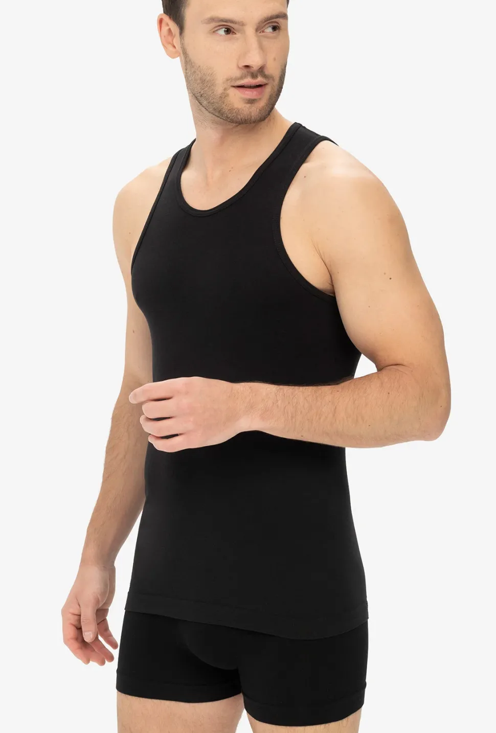 Bawełniana koszulka męska na ramiączkach Seamless Tank