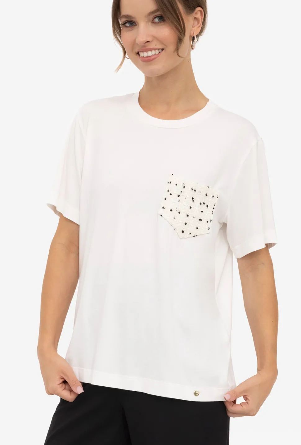 Biały t-shirt Dalmatine