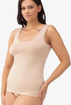 Bluzka bezszwowa z szerokimi ramiączkami Tank Top