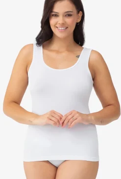 Bluzka bezszwowa z szerokimi ramiączkami Tank Top