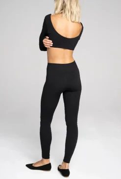 Czarne legginsy Monogram z kolekcji Zień x Gatta