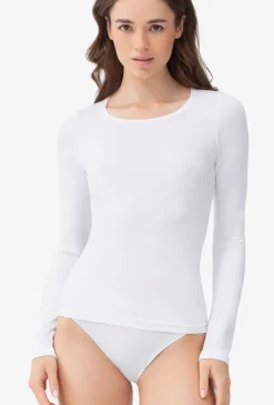 Dopasowana bluzka z długim rękawem T-shirt L