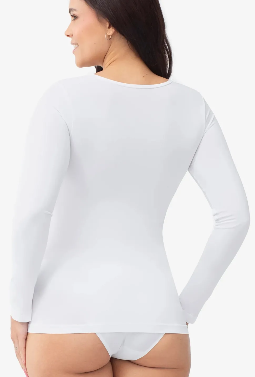 Dopasowana bluzka z długim rękawem T-shirt L