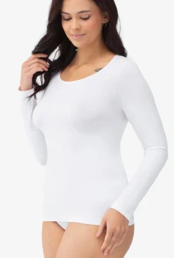 Dopasowana bluzka z długim rękawem T-shirt L