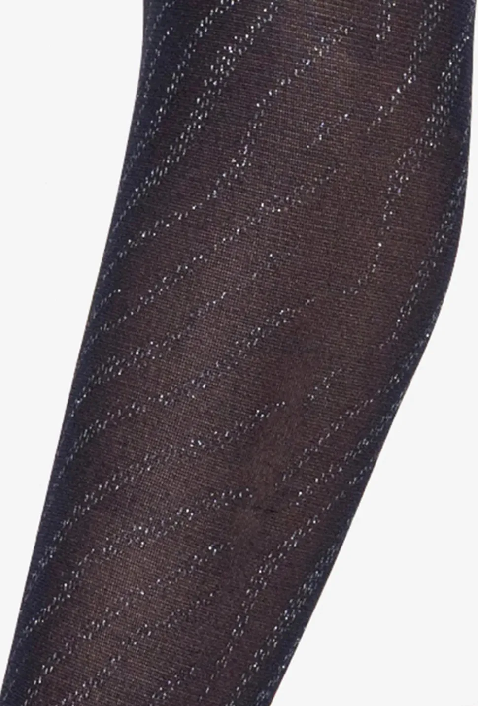 Granatowe rajstopy z połyskiem Silver Gloss 02