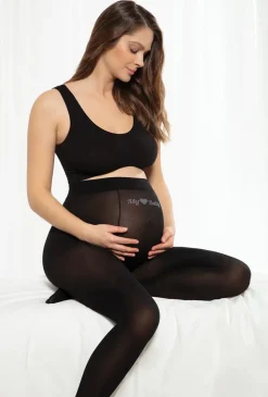 Kryjące rajstopy ciążowe Mamma Sentence