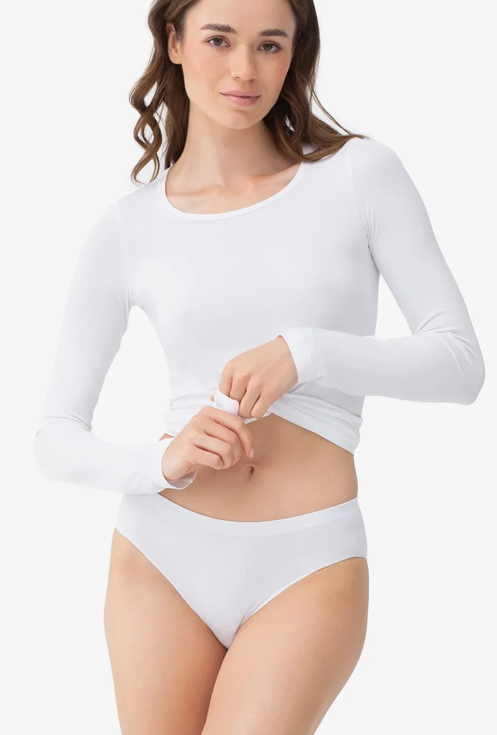 Majtki bawełniane bezszwowe Bikini Cotton