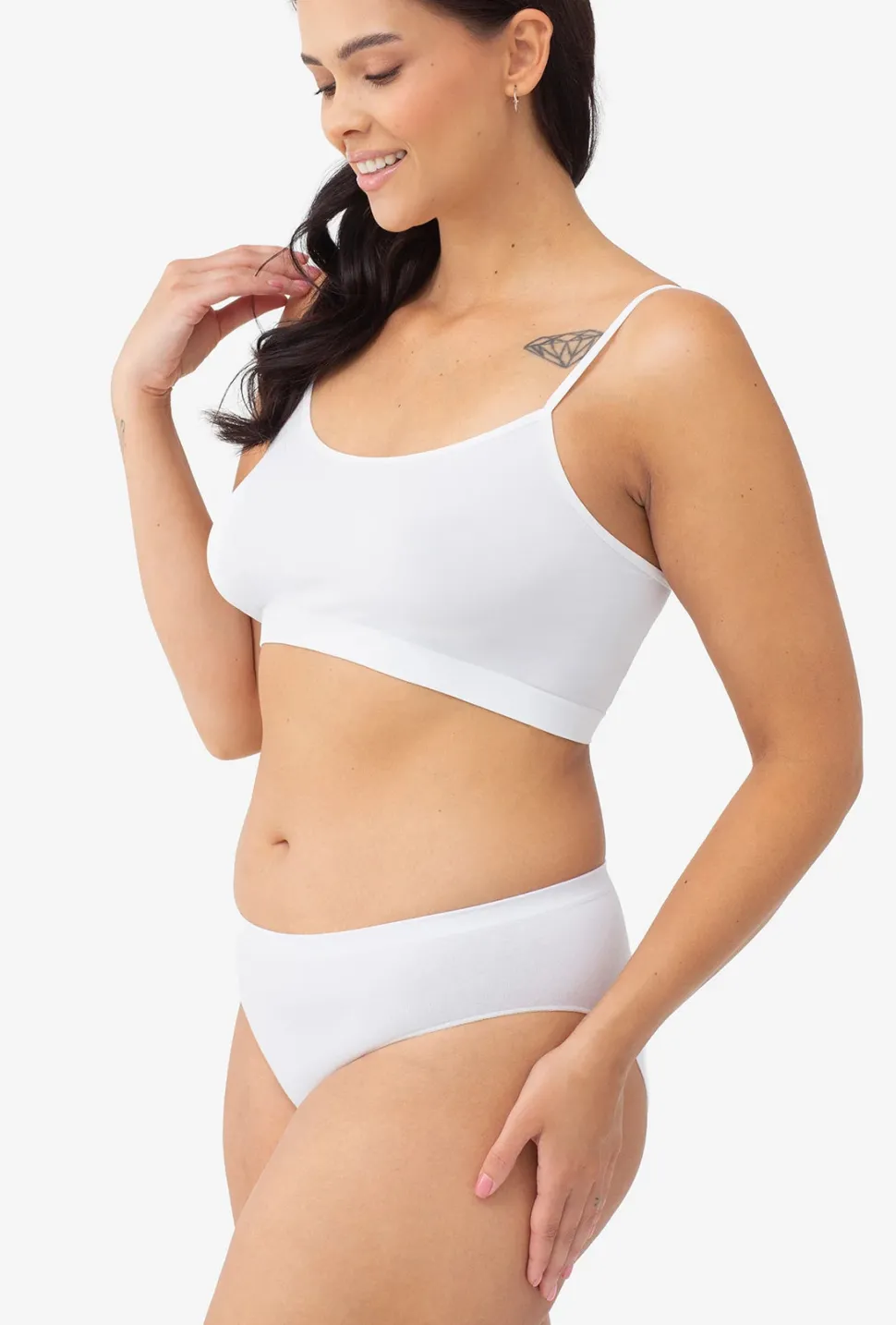 Majtki bawełniane bezszwowe Bikini Cotton