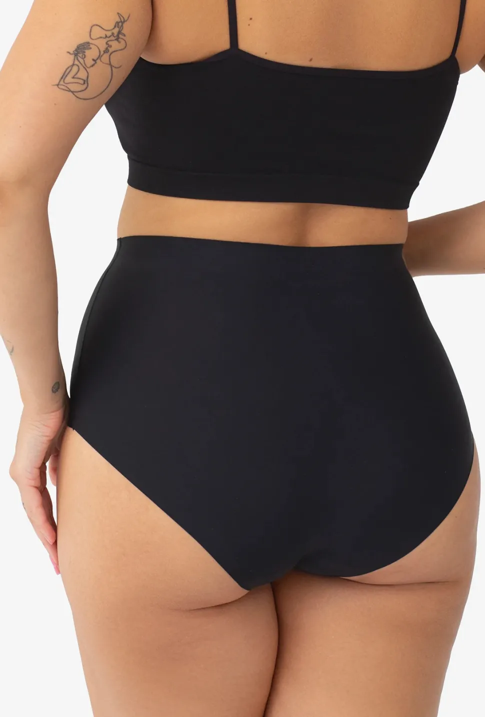 Majtki cięte laserowo z wysokim stanem Bikini Thalia Softi