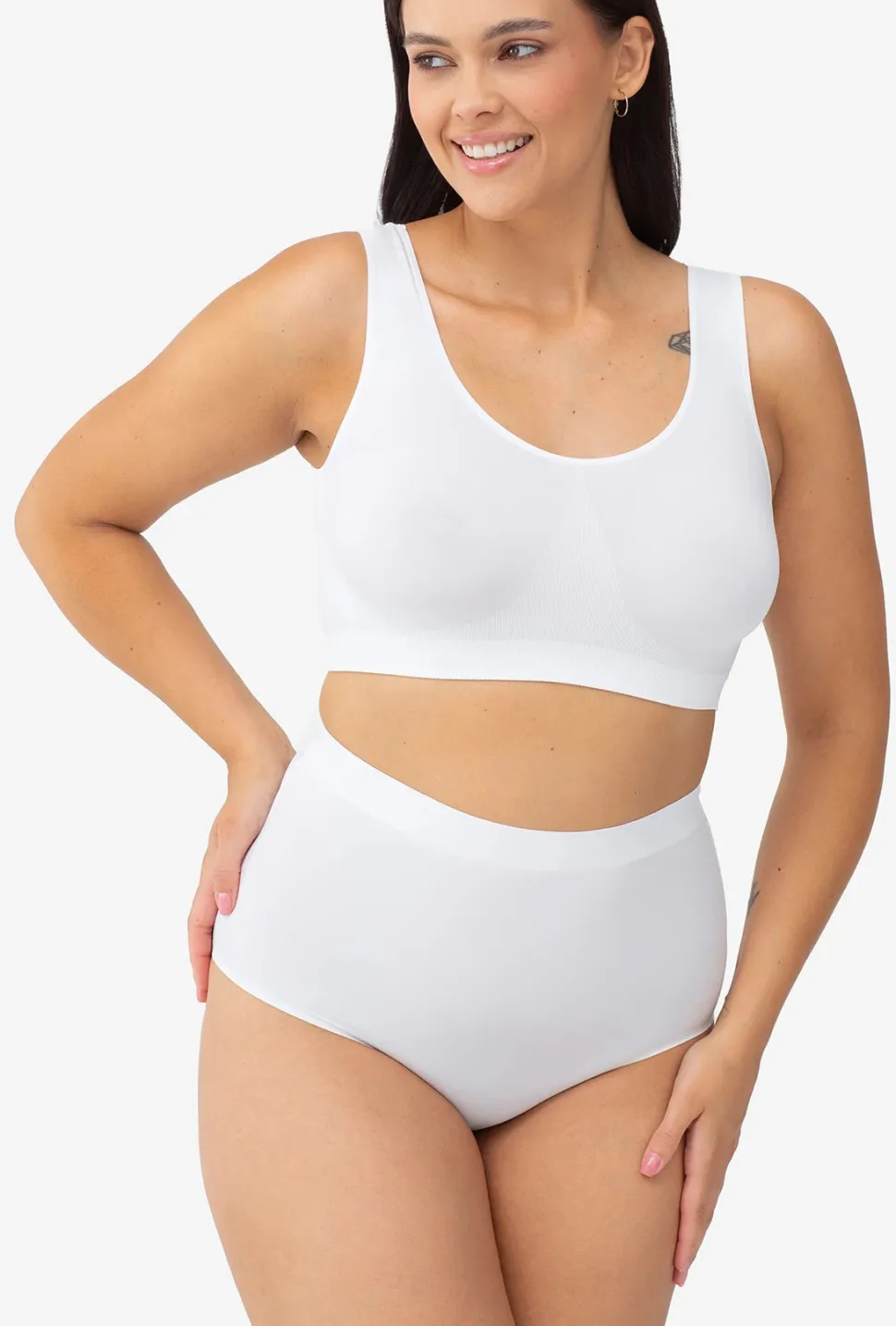 Majtki cięte laserowo z wysokim stanem Bikini Thalia Softi