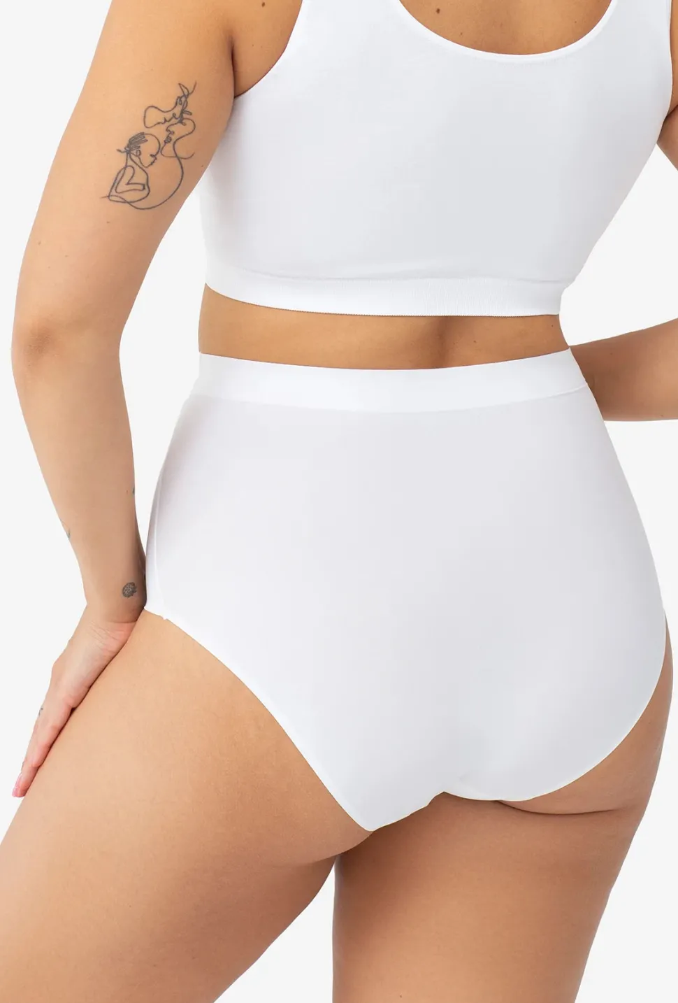 Majtki cięte laserowo z wysokim stanem Bikini Thalia Softi
