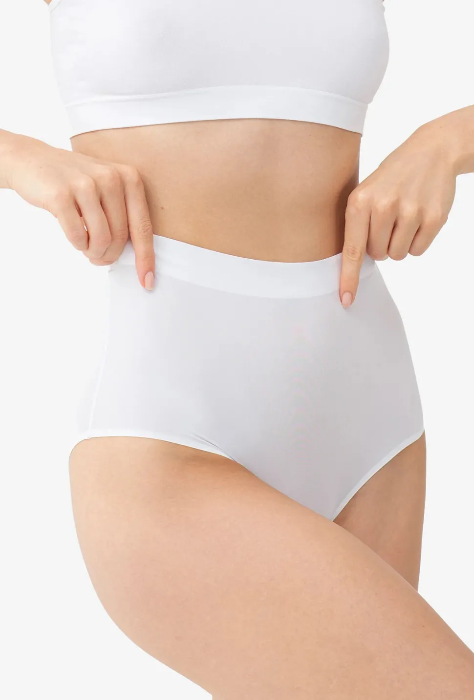 Majtki cięte laserowo z wysokim stanem Bikini Thalia Softi