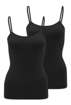 2-pak koszulek na cienkich ramiączkach Camisole Q-Eko