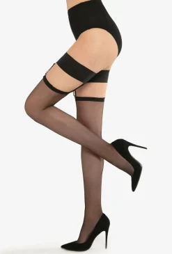 Pończochy z pikotką Bella