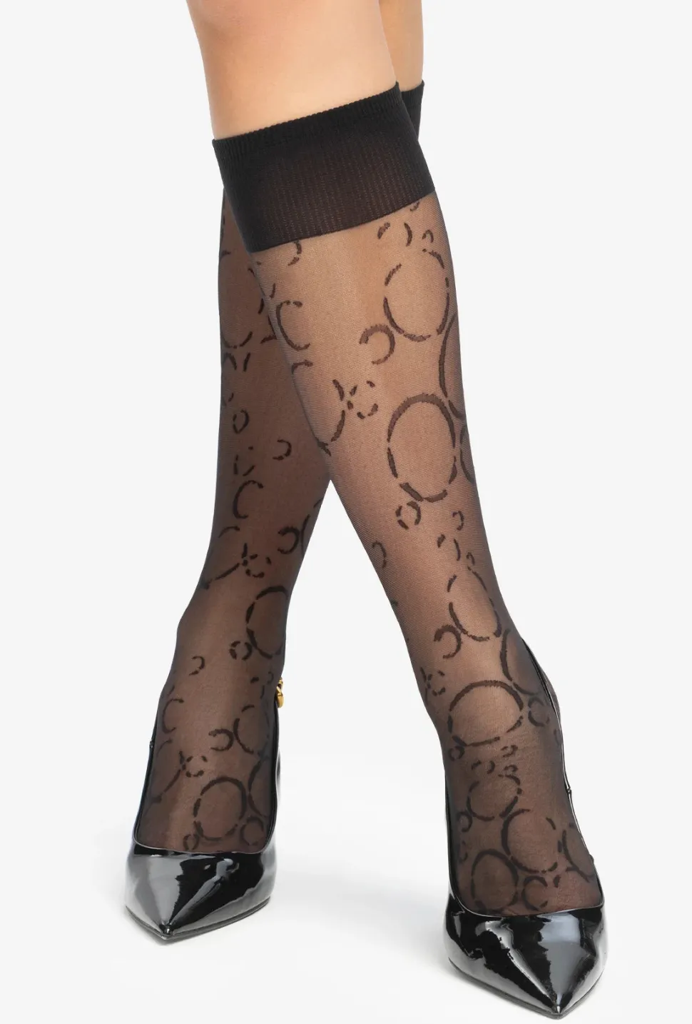 Podkolanówki wzorowane Trendyline wz. 16