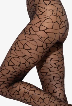 Rajstopy wzorzyste Mosaica wz. 01