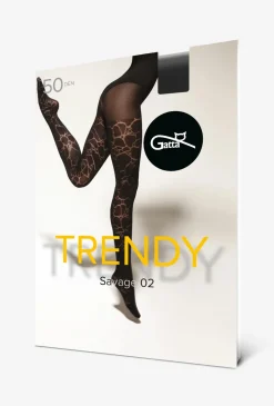 Rajstopy wzorzyste Savage wz. 02
