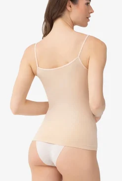 Top bezszwowy na cienkich ramiączkach Camisole