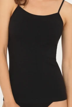 Top bezszwowy na cienkich ramiączkach Camisole
