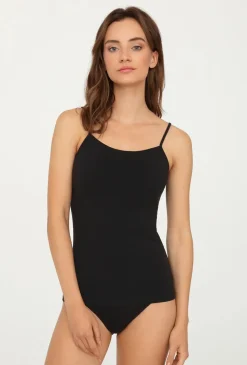 Top bezszwowy na cienkich ramiączkach Camisole